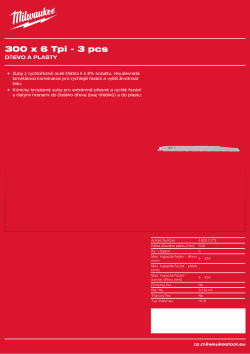 MILWAUKEE Wood & Plastics 48001079 A4 PDF