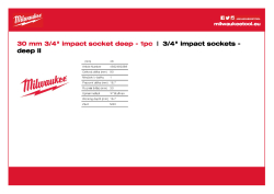 MILWAUKEE SHOCKWAVE™ IMPACT DUTY IMPACT SOCKETS 4932480389 A4 PDF