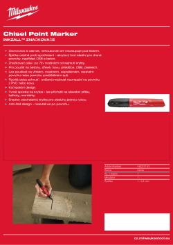 MILWAUKEE INKZALL™ značkovač s plochým hrotem 48223103 A4 PDF