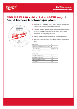 MILWAUKEE CSB MS W 216 x 30 x 2.4 x 48ATB neg 4932471316 A4 PDF