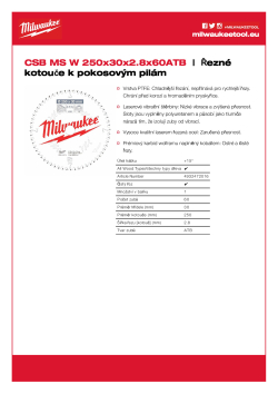 MILWAUKEE CSB MS W 250 x 30 x 2.8 x 60ATB 4932472016 A4 PDF