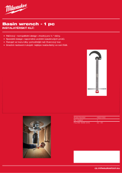 MILWAUKEE Kompaktní instalatérský klíč 48227002 A4 PDF