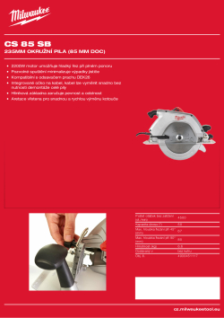 MILWAUKEE CS 85 SB 4933451117 A4 PDF
