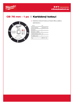 MILWAUKEE CB 76 4932464716 A4 PDF