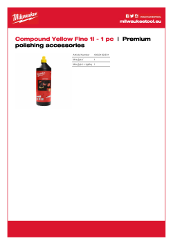 MILWAUKEE Pasta žlutá, jemná 1 l 4932492301 A4 PDF