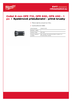 MILWAUKEE ⌀ 8 mm kleština 4932313190 A4 PDF