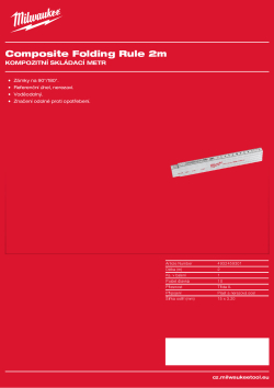 MILWAUKEE Kompozitní skládací metr 4932459301 A4 PDF