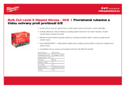 MILWAUKEE Rukavice s třídou ochrany proti proříznutí E velké balení M/8 - 144 ks 4932479016 A4 PDF