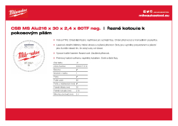 MILWAUKEE CSB MS Alu216 x 30 x 2.4 x 80TF neg 4932471319 A4 PDF