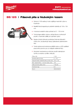 MILWAUKEE Pásová pila s hlubokým řezem 4933448245 A4 PDF