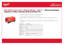 MILWAUKEE Zimní rukavice s třídou ochrany proti proříznutí A - velké balení XXL/11 - 72 ks 4932479003 A4 PDF