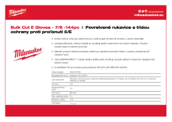 MILWAUKEE Rukavice s třídou ochrany proti proříznutí E velké balení 7/S - 144 ks 4932479720 A4 PDF