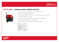 MILWAUKEE Vysavač prachu třídy M (42 litrů) 4933459418 A4 PDF