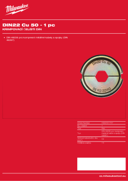 MILWAUKEE DIN22 Cu 50 4932451747 A4 PDF