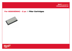 MILWAUKEE Filtr. 4932352305 A4 PDF