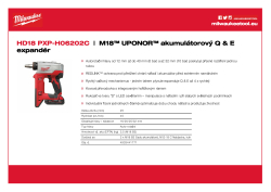MILWAUKEE M18™ UPONOR™ expandér Q & E 4933451162 A4 PDF