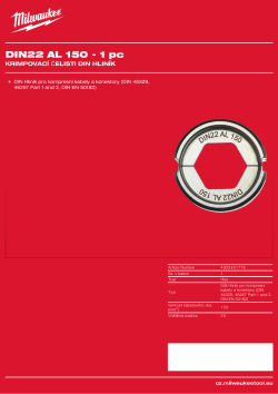 MILWAUKEE DIN22 AL 150 4932451776 A4 PDF