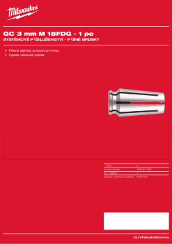 MILWAUKEE ⌀ 3 mm kleština 4932471202 A4 PDF