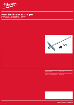 MILWAUKEE Vodicí blok / kryt. 49224146 A4 PDF