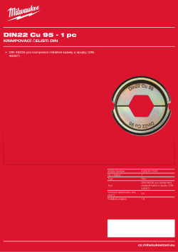 MILWAUKEE DIN22 Cu 95 4932451749 A4 PDF