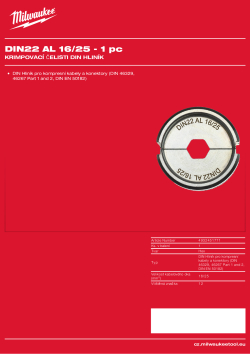 MILWAUKEE DIN22 AL 16/25 4932451771 A4 PDF