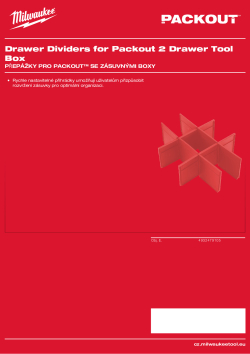 MILWAUKEE Přepážky pro PACKOUT™ se 2 zásuvnými boxy 4932479105 A4 PDF