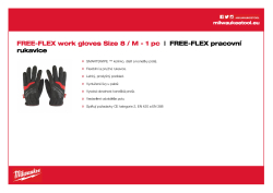 MILWAUKEE Free-Flex pracovní rukavice - 8/M - 1 ks 48229711 A4 PDF