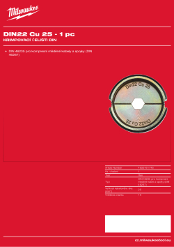 MILWAUKEE DIN22 Cu 25 4932451745 A4 PDF