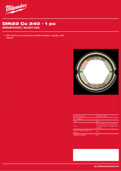 MILWAUKEE DIN22 Cu 240 4932451753 A4 PDF