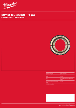 MILWAUKEE DP13 Cu 2x50 4932459537 A4 PDF