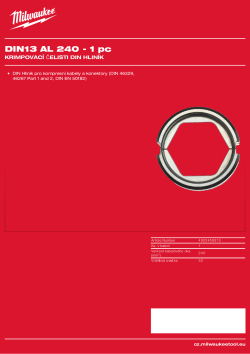 MILWAUKEE DIN13 AL 240 4932459513 A4 PDF