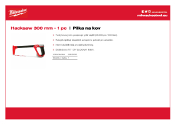 MILWAUKEE Pilka na kov 48220050 A4 PDF