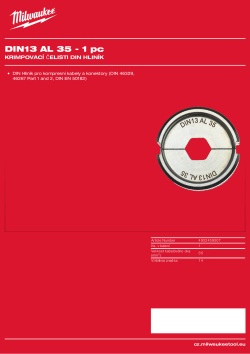 MILWAUKEE DIN13 AL 35 4932459507 A4 PDF