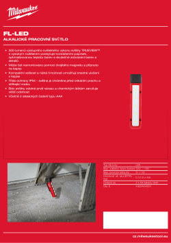 MILWAUKEE Alkalické pracovní světlo 4933464824 A4 PDF