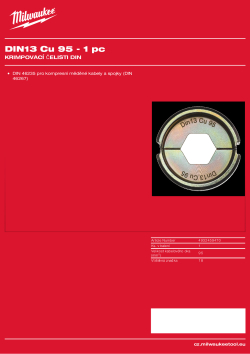 MILWAUKEE DIN13 Cu 95 4932459470 A4 PDF