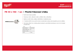 MILWAUKEE Flat Boring Drills 4932479227 A4 PDF