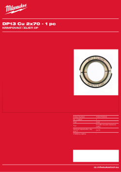 MILWAUKEE DP13 Cu 2x70 4932459538 A4 PDF