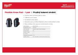 MILWAUKEE Pružný kolenní chránič - 1 pár 4932478136 A4 PDF
