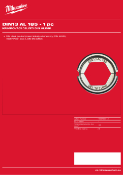MILWAUKEE DIN13 AL 185 4932459512 A4 PDF