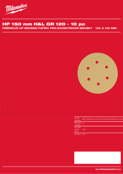 MILWAUKEE HP 150 mm H&L GR 120 10 ks 4932492216 A4 PDF