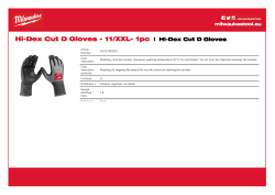 MILWAUKEE Rukavice pro přesnou práci tř. D 11/XXL 1 ks 4932480505 A4 PDF