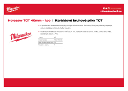 MILWAUKEE TCT Holesaws 4932479045 A4 PDF