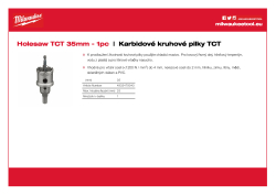 MILWAUKEE TCT Holesaws 4932479043 A4 PDF