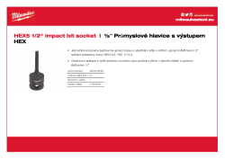 MILWAUKEE Průmyslová hlavice HEX5 ½″ 4932478063 A4 PDF
