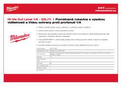 MILWAUKEE Reflexní rukavice s třídou ochrany proti proříznutí A - 11/XXL - 1 ks 4932479920 A4 PDF