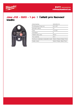 MILWAUKEE Press Jaws 4932464218 A4 PDF