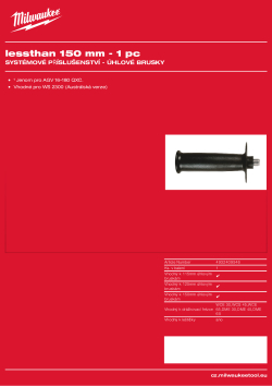 MILWAUKEE Boční rukojeť 4932409546 A4 PDF