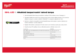 MILWAUKEE Alkalická bezpečnostní čelová lampa 4933478112 A4 PDF