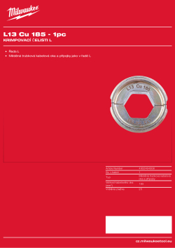 MILWAUKEE L13 Cu 185 4932464508 A4 PDF