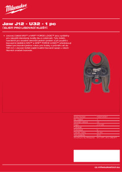 MILWAUKEE Press Jaws 4932430301 A4 PDF